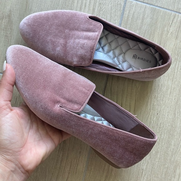 Birdies Shoes - Pink Velvet Birdies
